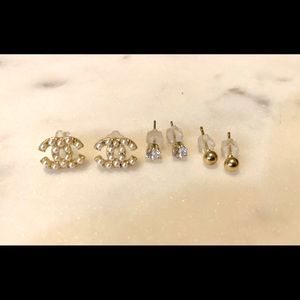 3 pairs fashion earrings